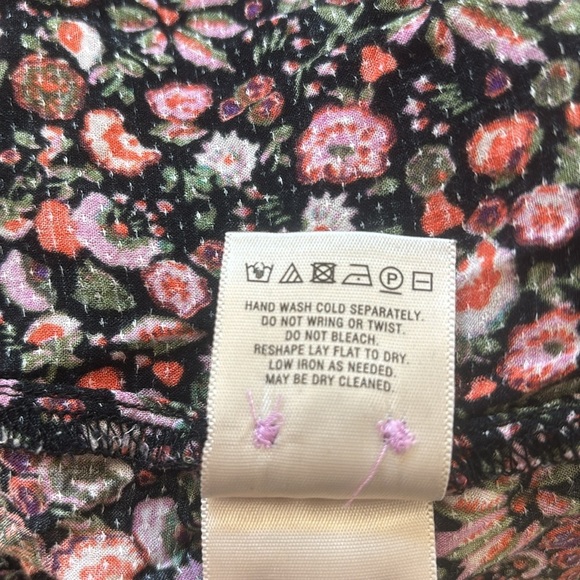 Maeve Anthropologie Flowy Pink and Purple Floral Button Down Too 0079 - Picture 10 of 11